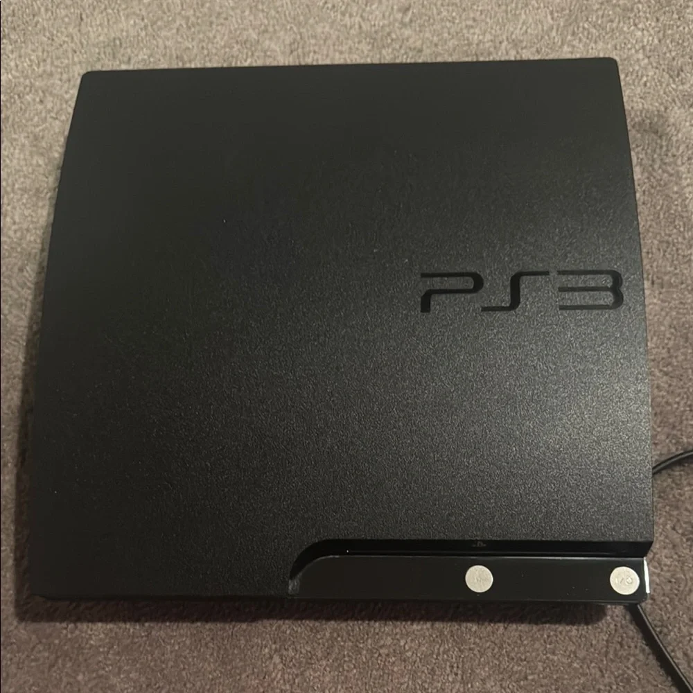 Sony Black PlayStation 3 Console with Blu-ray and Slim Design